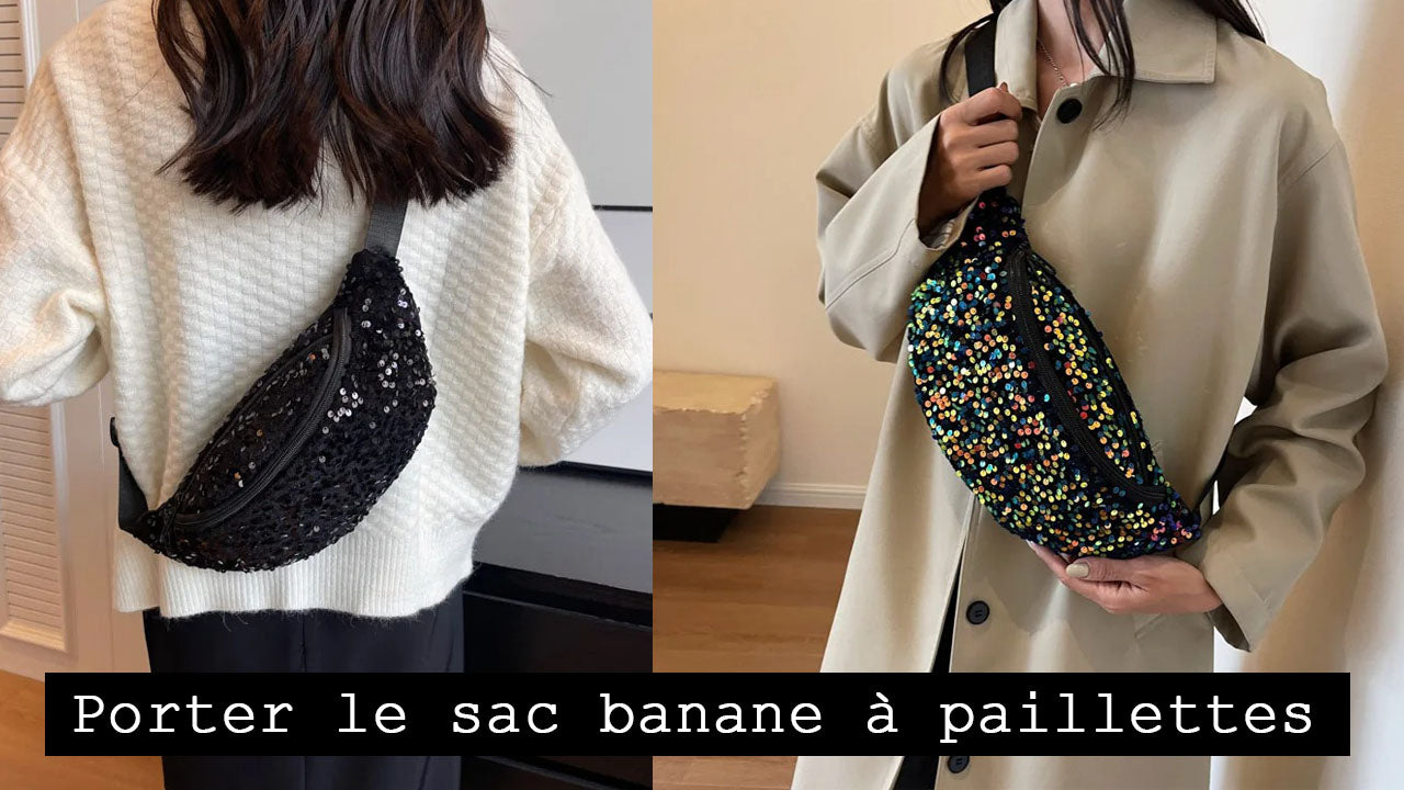 Sac banane paillette