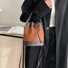 mini sac seau marron oiree