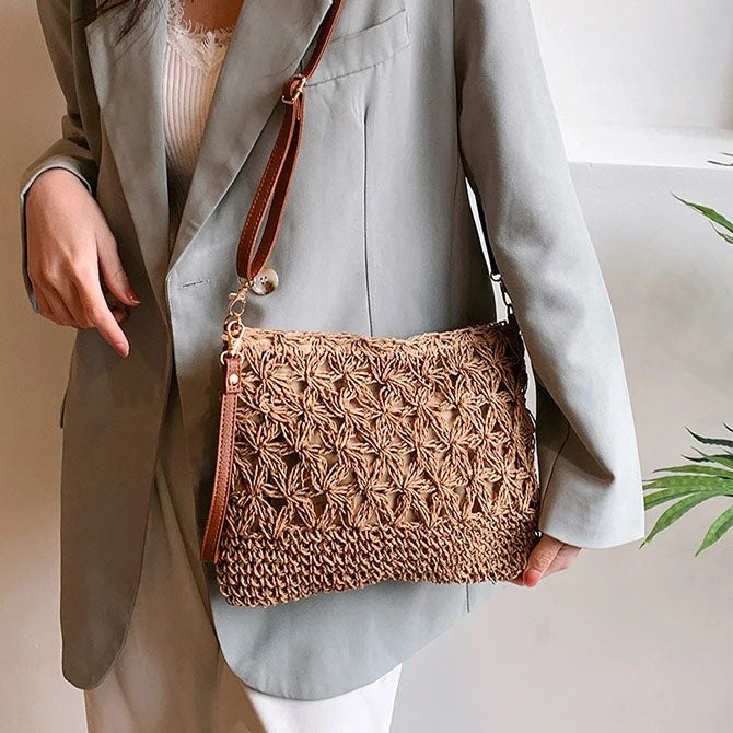 sac a main en raphia pour femmes 