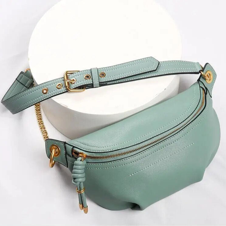 sac banane bleu clair