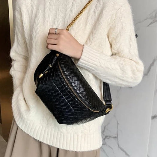 Sac banane femme cuir