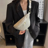 sac banane velours blanc