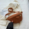 sac banane velours camel