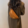 sac banane velours cotelé camel