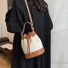 Sac seau bicolore femme