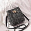 sac seau gris chiné