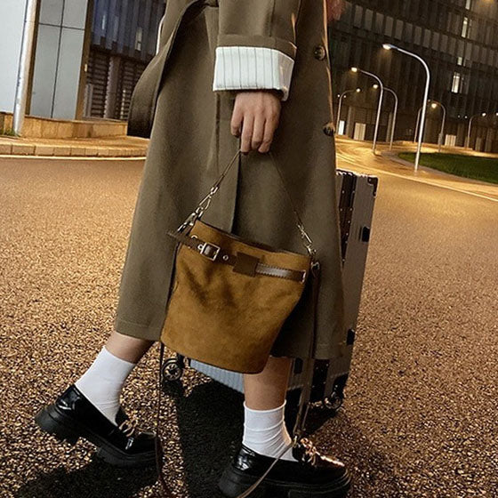 sac seau daim camel