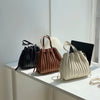 Sac plissé en beige