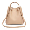 sac seau cuir beige