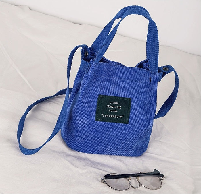 sac a main velours bleu