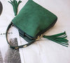 sac seau chic daim vert