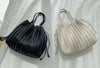 Sac plissé en beige