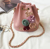 sac seau rose vintage