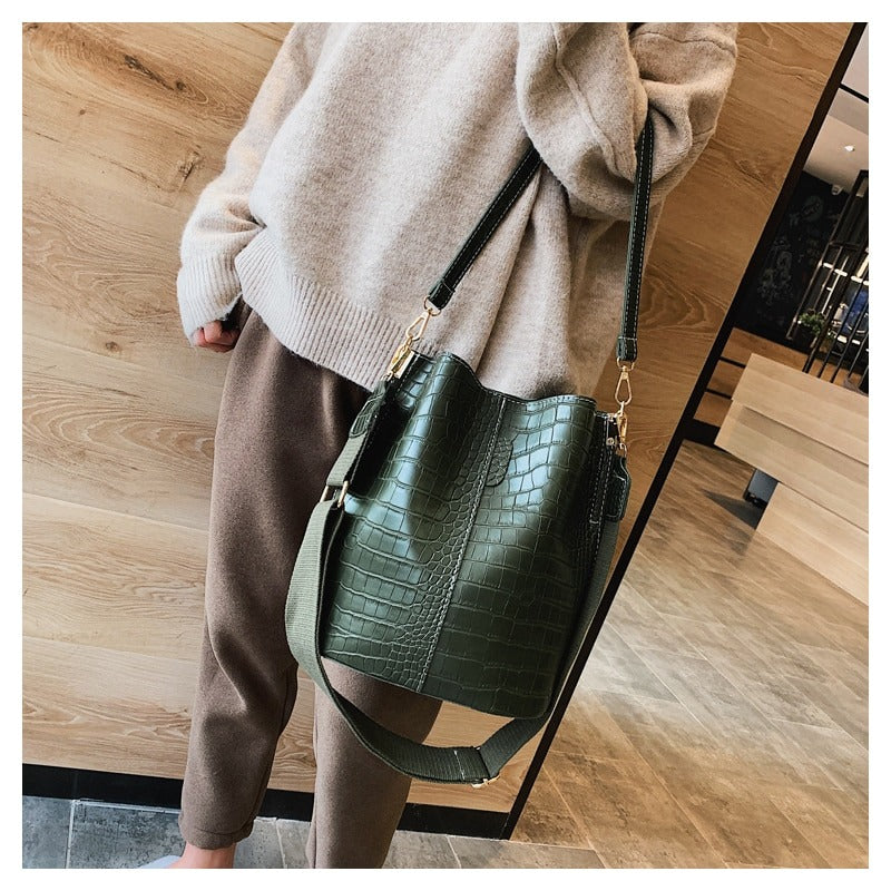 Grand Sac seau vert fantaisie