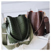 Sac Seau croco marron